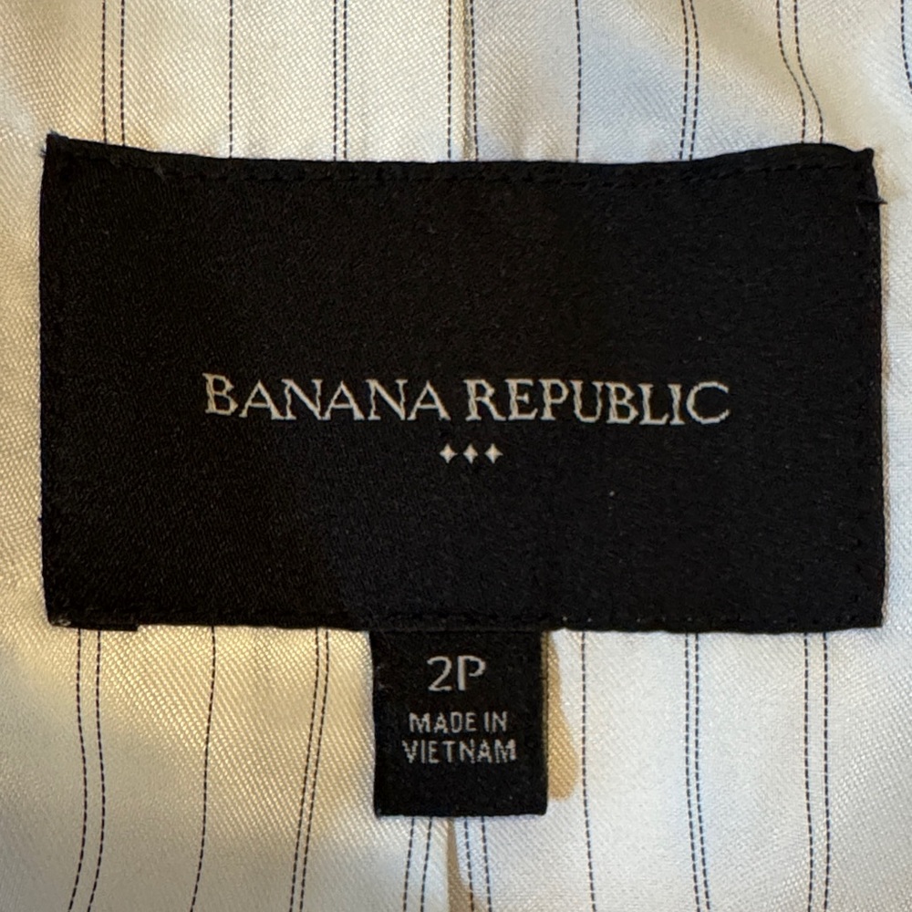 Banana Republic Black and White Striped Apparel